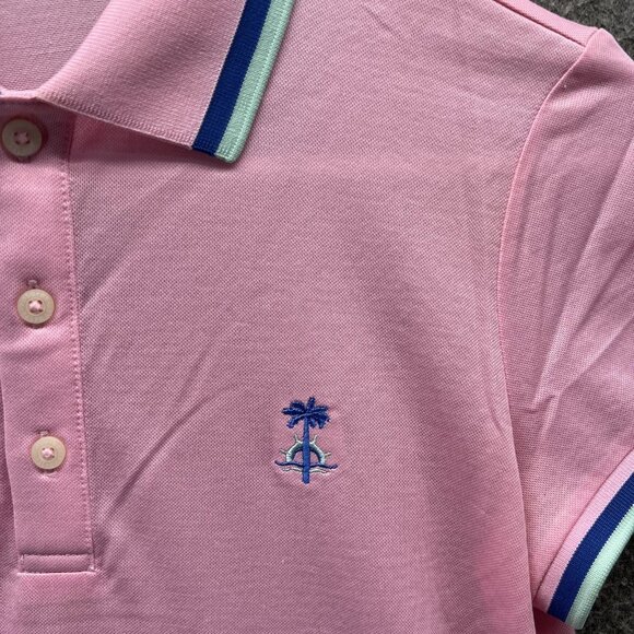 Polo Ralph Lauren Polo Shirt Womens XS Pink Palm Tree Golf Performance Logo - Picture 9 of 11